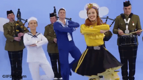 Sailors And Soldiers Dancing GIF