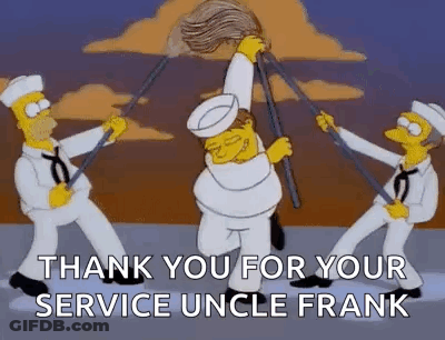Sailors Holding Mop Handles GIF