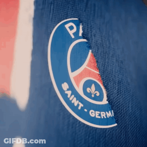 Saint-Germain Logo On Blue Shirt GIF