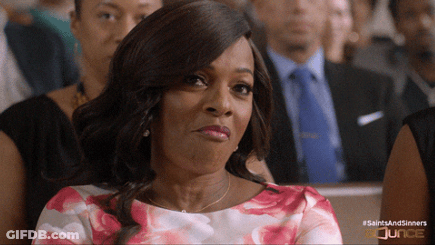 Saints And Sinners Lady Ella Snickering GIF