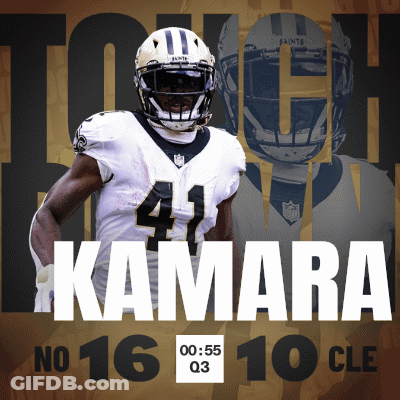 Saints Kamara Time 00:55 GIF