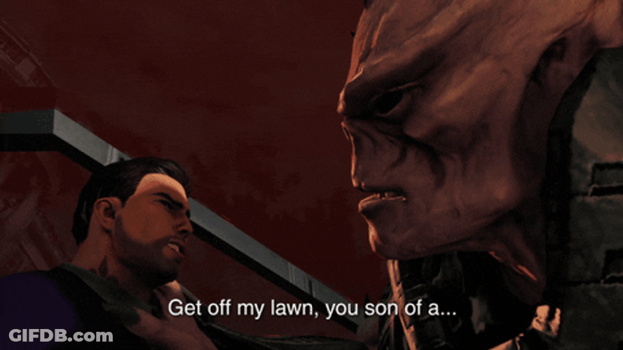 Saints Row Get Off My Lawn GIF
