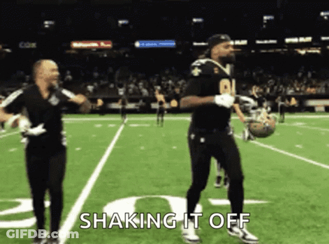 Saints Team Shaking It Off GIF