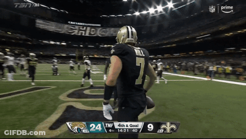 Saints Vs Jaguars Football Score 9 To 24 GIF