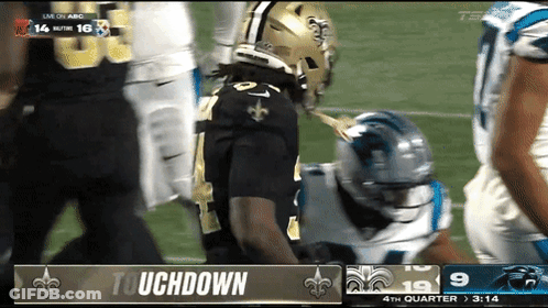 Saints Vs Panthers Football Game GIF