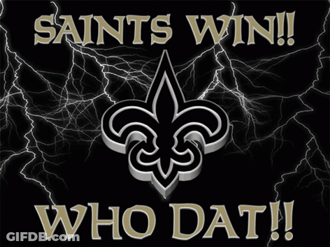 Saints Win Who Dat GIF