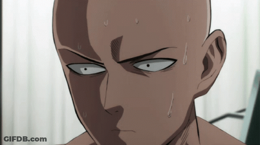 Saitama Anger Issues GIF