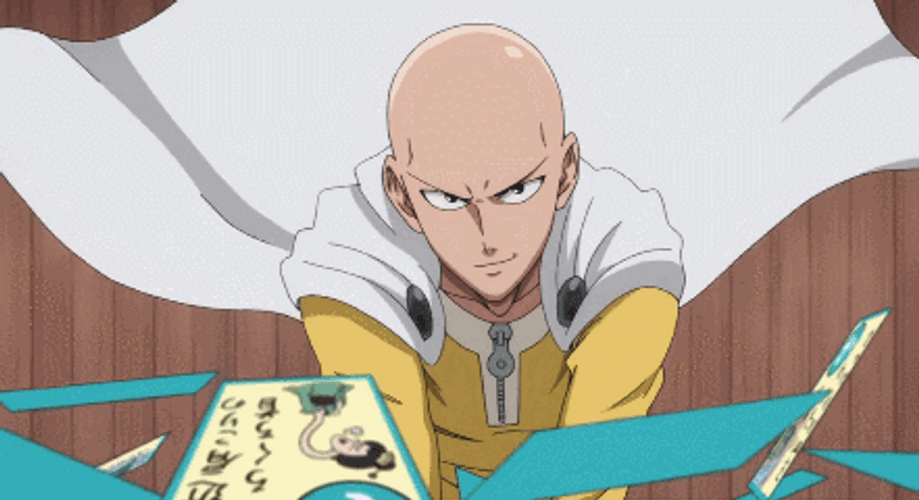 Saitama Card Game On GIF