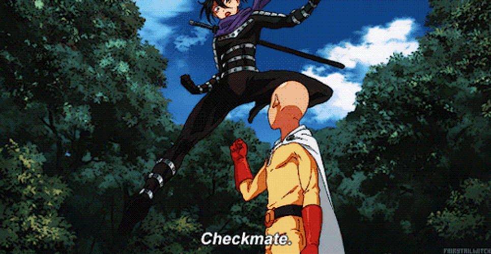 Saitama Checkmate Punch GIF