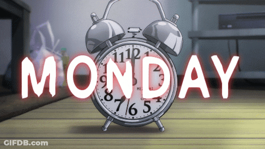 Saitama Destroying Alarm Clock On Monday GIF