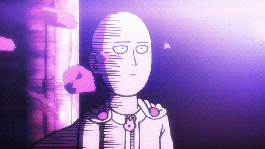 Saitama Disappointed Expressionless Face GIF