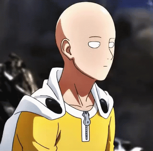 Saitama Mad Look GIF