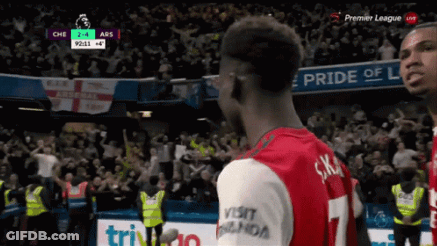 Saka And Gabriel Magalhães Dance GIF