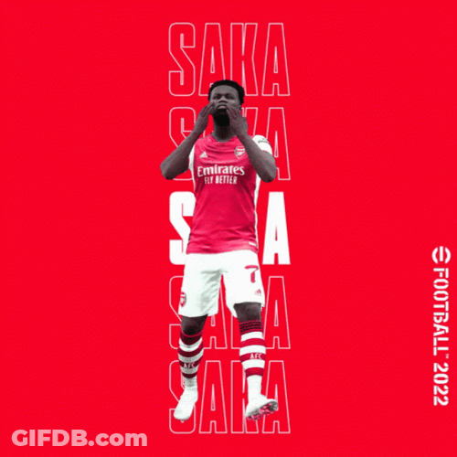 Saka Arsenal Football 2022 GIF