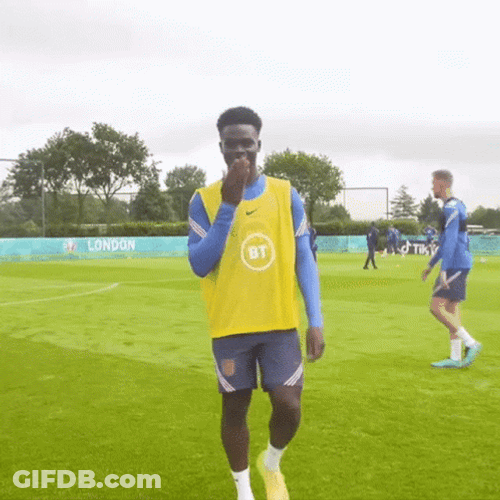 Saka Cover The Camera With Hands GIF
