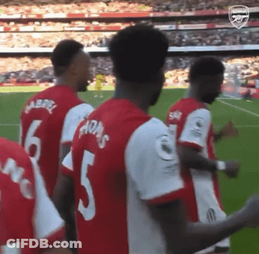 Saka Dancing With Thomas And Magalhães GIF