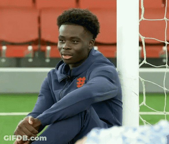 Saka Interview In The Soccer Field GIF