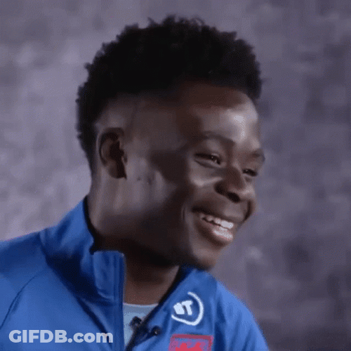 Saka Laugh While Talking GIF