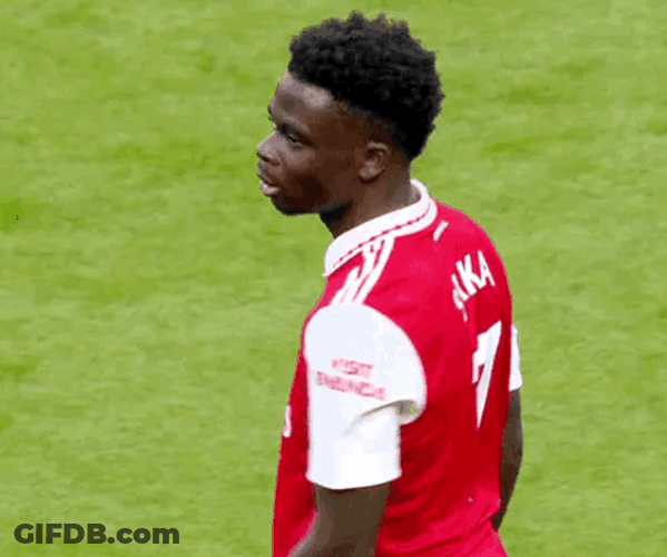 Saka Looking Tired GIF