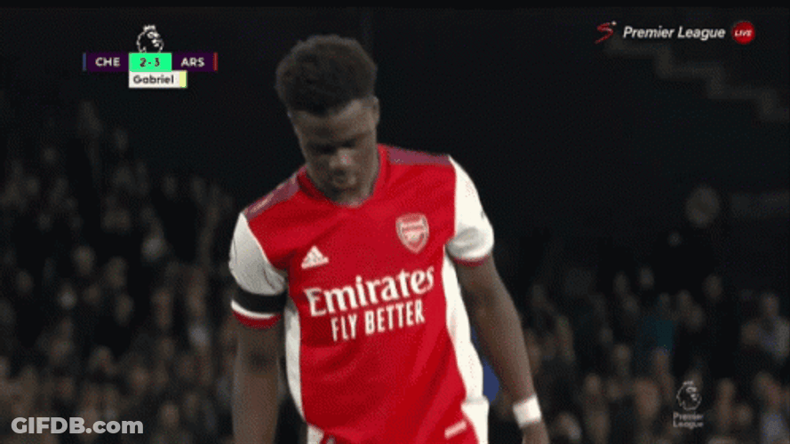 Saka Ready To Goal GIF