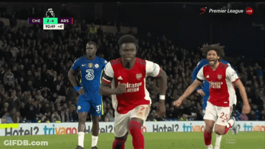 Saka Shot Running GIF