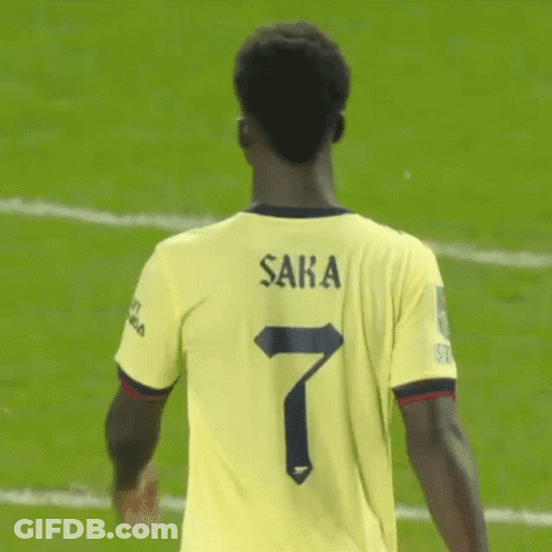 Saka Wear Yellow Tshirt GIF