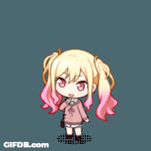 Saki Happy Sticker GIF