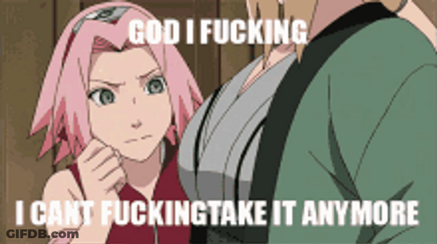 Sakura Getting Intimidated By Tsunade GIF