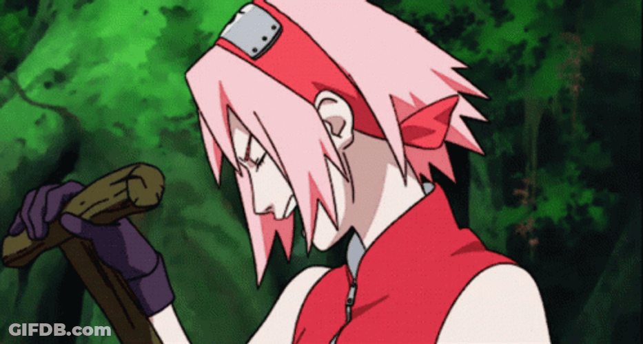 Sakura Haruno Annoyed Face GIF