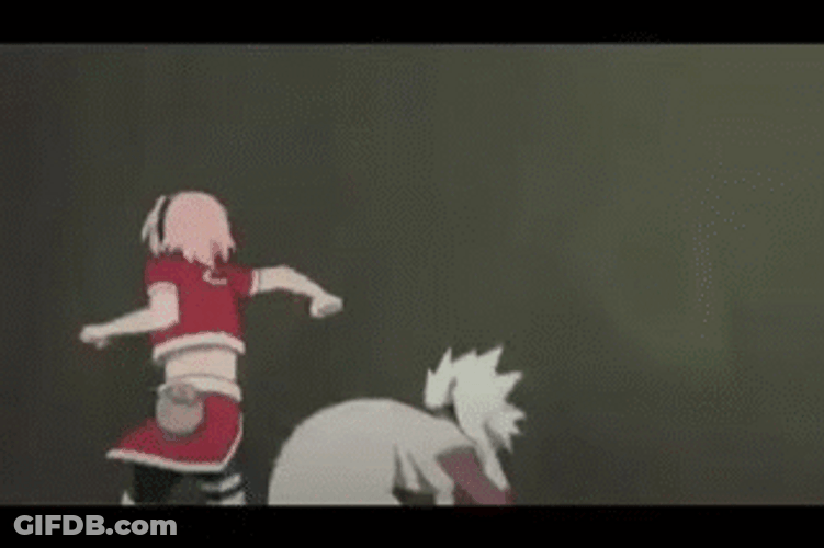 Sakura Haruno Kick GIF