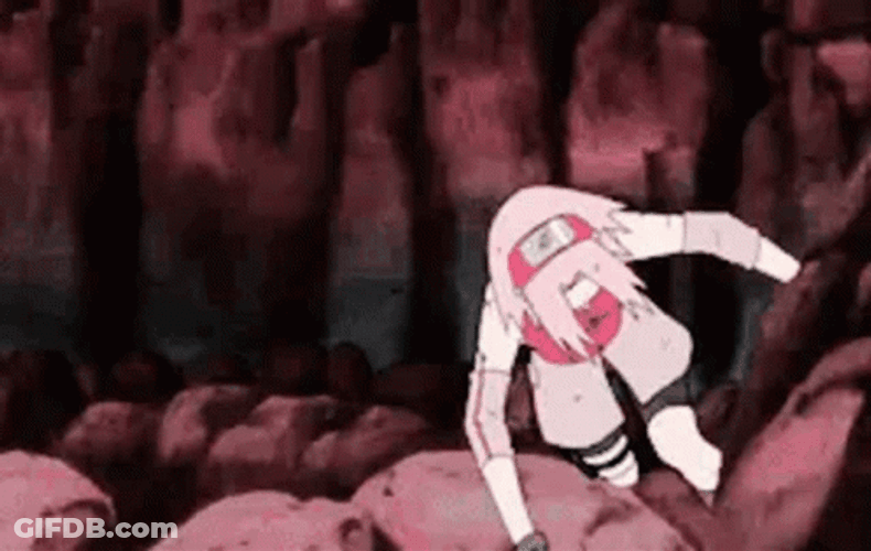 Sakura Haruno Ninja Skills GIF