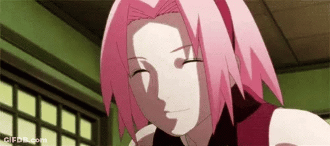 Sakura Haruno Smiling GIF
