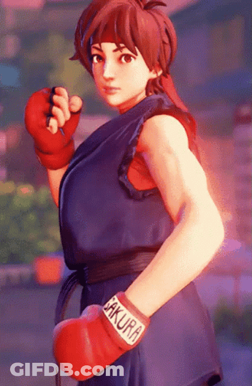 Sakura Kasugano Street Fighter GIF