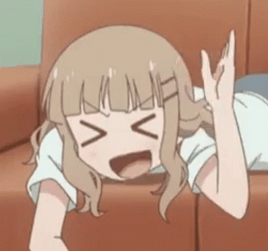 Sakurako Ômuro Anime Laughing Can't Handle GIF