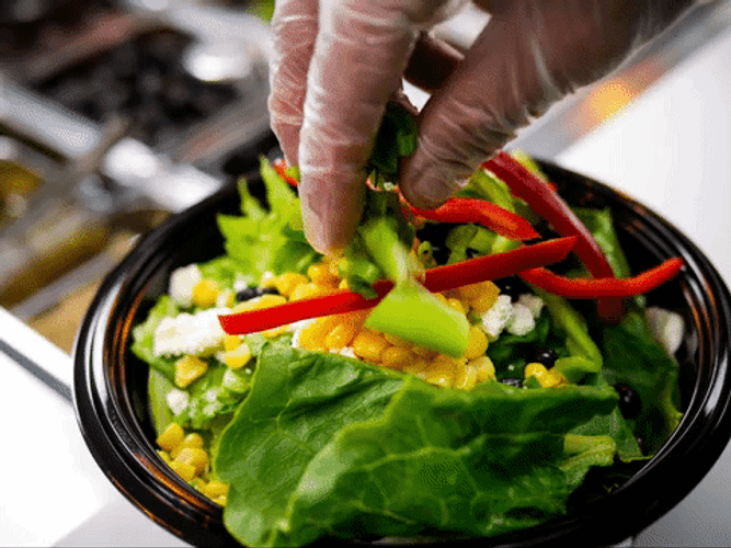 Salad Bar Bowl Toss GIF