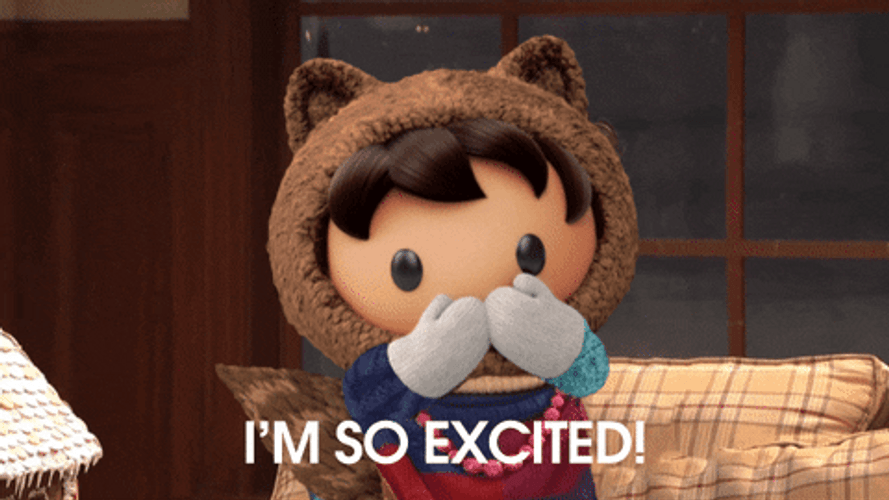 Salesforce Sticker I'm So Excited GIF