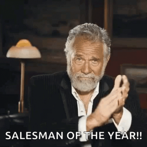 Salesman Of The Year Man Clapping Selling GIF