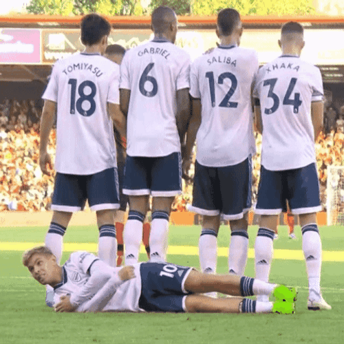 Saliba Touch The Grass GIF