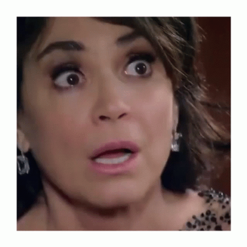 Saliba Woman Drinks Water In Shock GIF