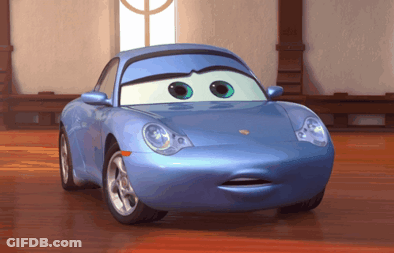 Sally From Cars Porsche 911 Carrera Raising Eyebrow GIF