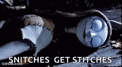 Sally From The Nightmare Before Christmas Is Laying On The Ground With Stitches On Her Face . GIF