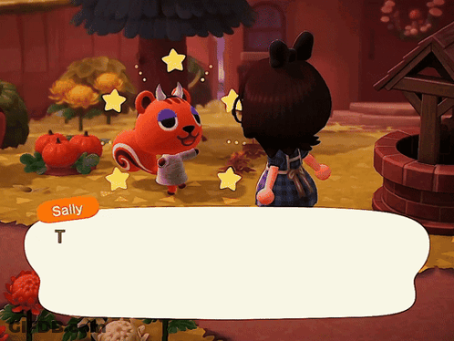 Sally Talking To Another Character In Video Game GIF