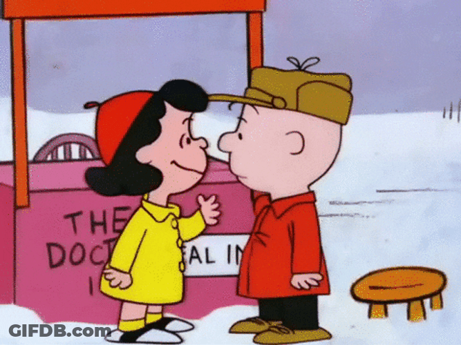 Sally Talking To Charlie Brown GIF