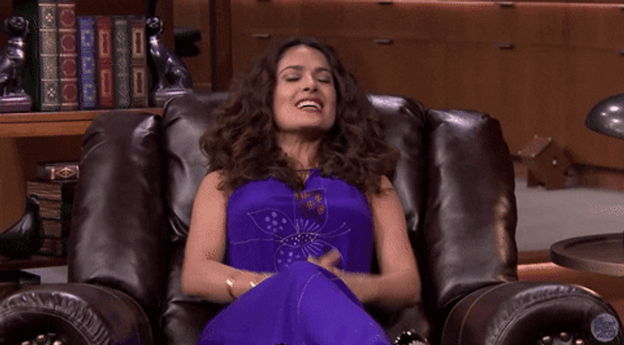 Salma Hayek Cheering Out GIF