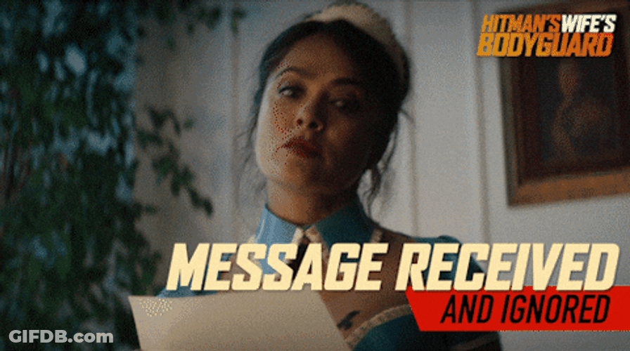 Salma Hayek Message Left On Read GIF