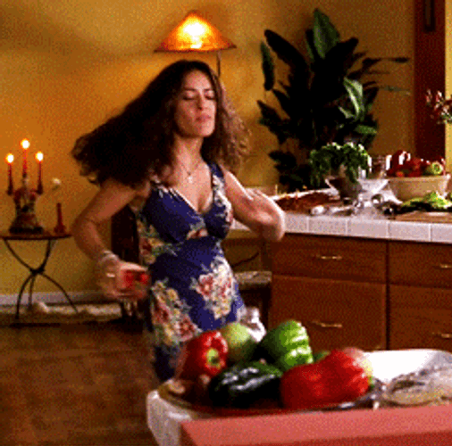 Salma Hayek Salsa Dancing GIF