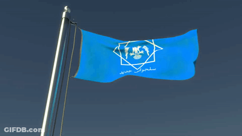 Salomon Flag With White Eagle GIF