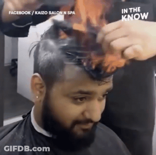 SalonHair On Fire GIF