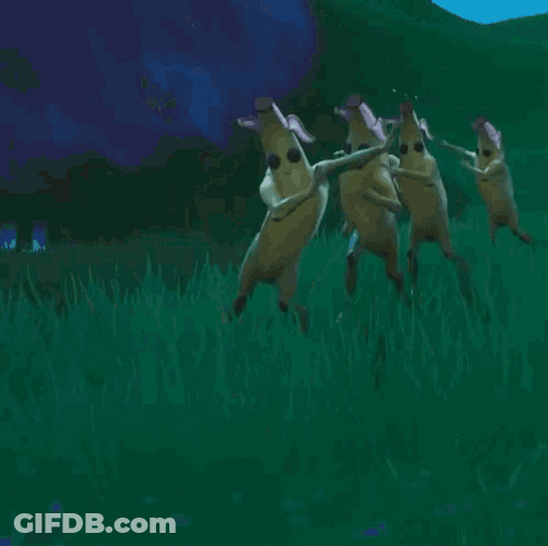Salsa Dancing Banana Men On The Field GIF