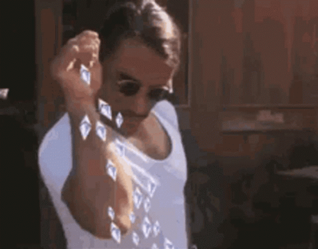 Salt Bae Spreading Diamonds GIF